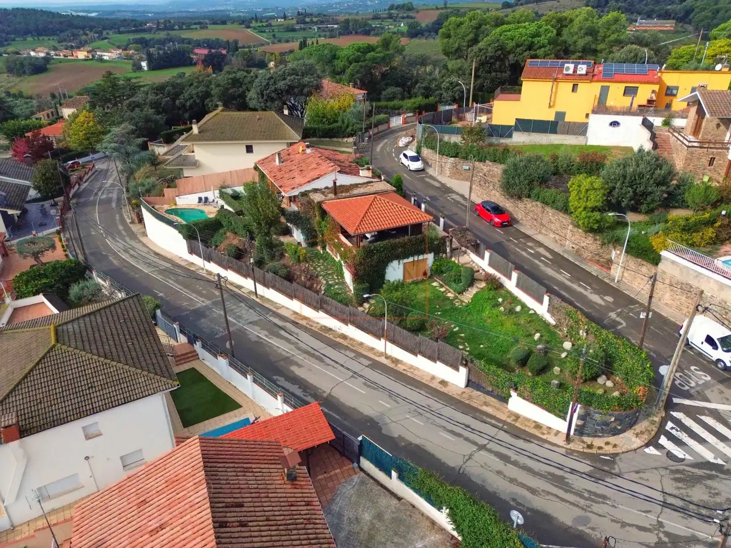 Vista exterior de Casa o xalet en venda en Les Franqueses del Vallès amb Aire condicionat, Jardí privat i Terrassa