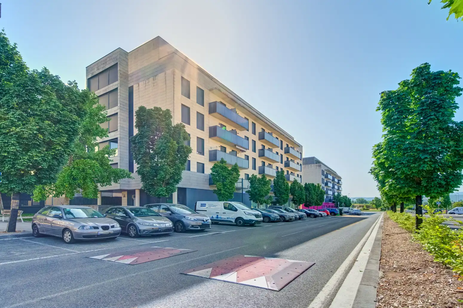 Vista exterior de Pis en venda en  Pamplona / Iruña amb Calefacció, Parquet i Terrassa