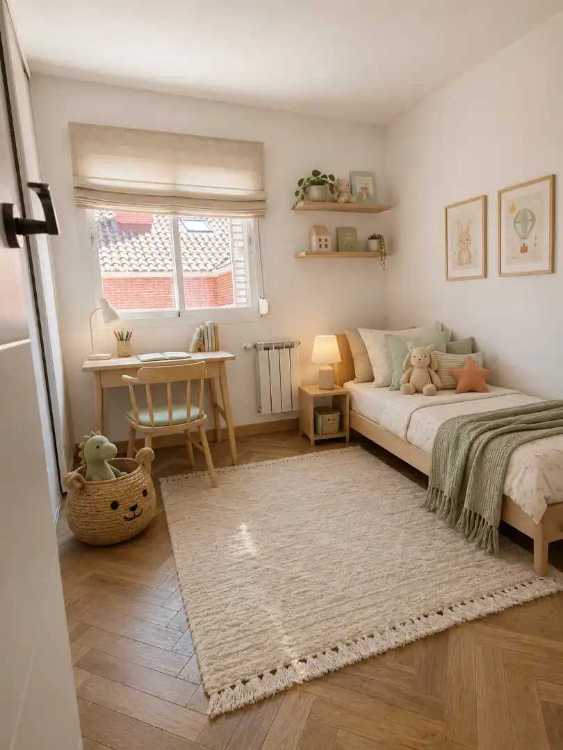 Schlafzimmer von Einfamilien-Reihenhaus zur Miete in Club de Campo mit Klimaanlage, Heizung und Privatgarten