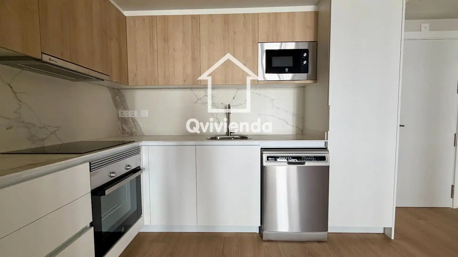 Cocina de Piso de alquiler en Terrassa con Aire acondicionado, Calefacción y Parquet