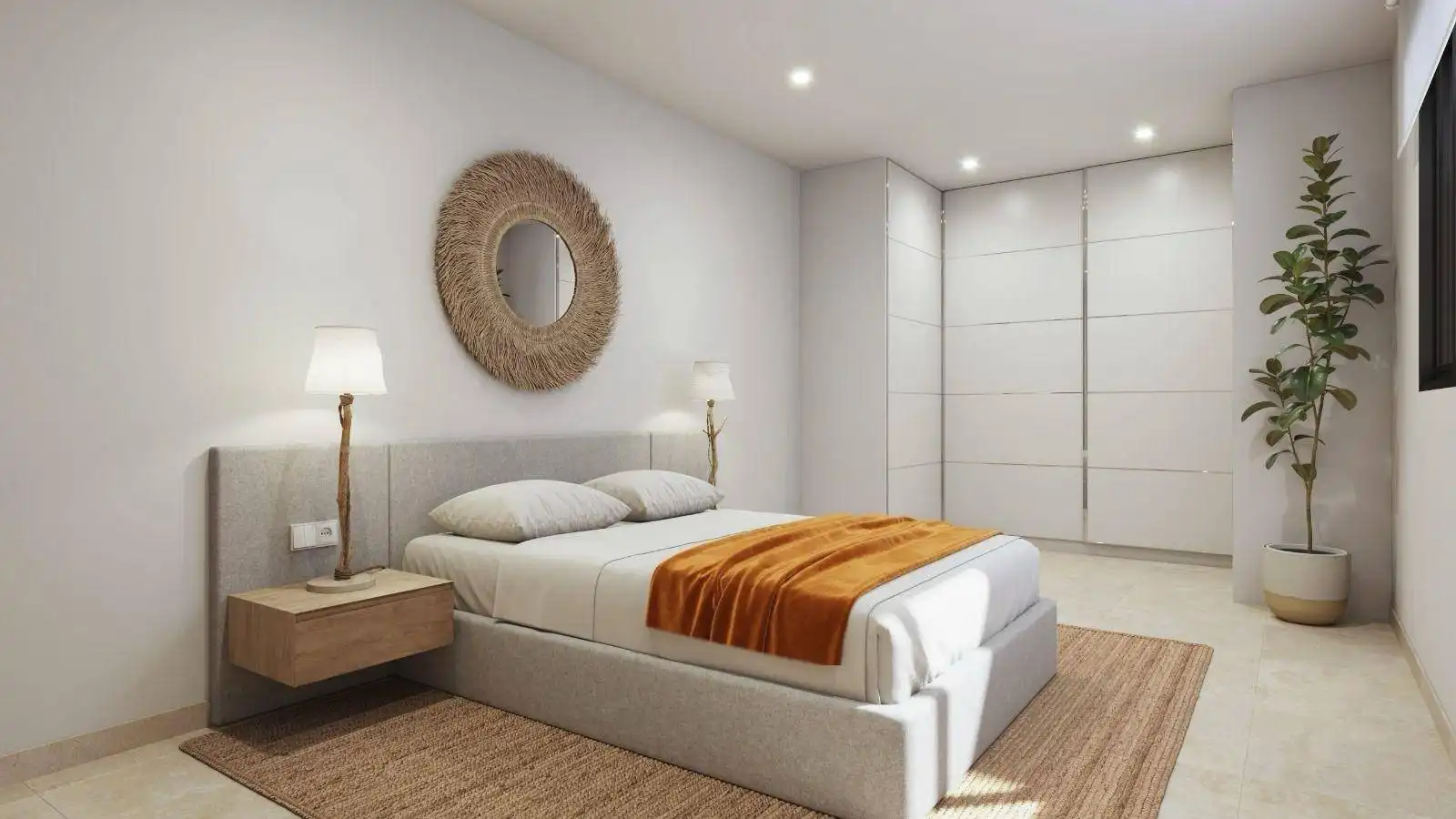Schlafzimmer von Wohnung zum Verkauf in Elche / Elx mit Balkon