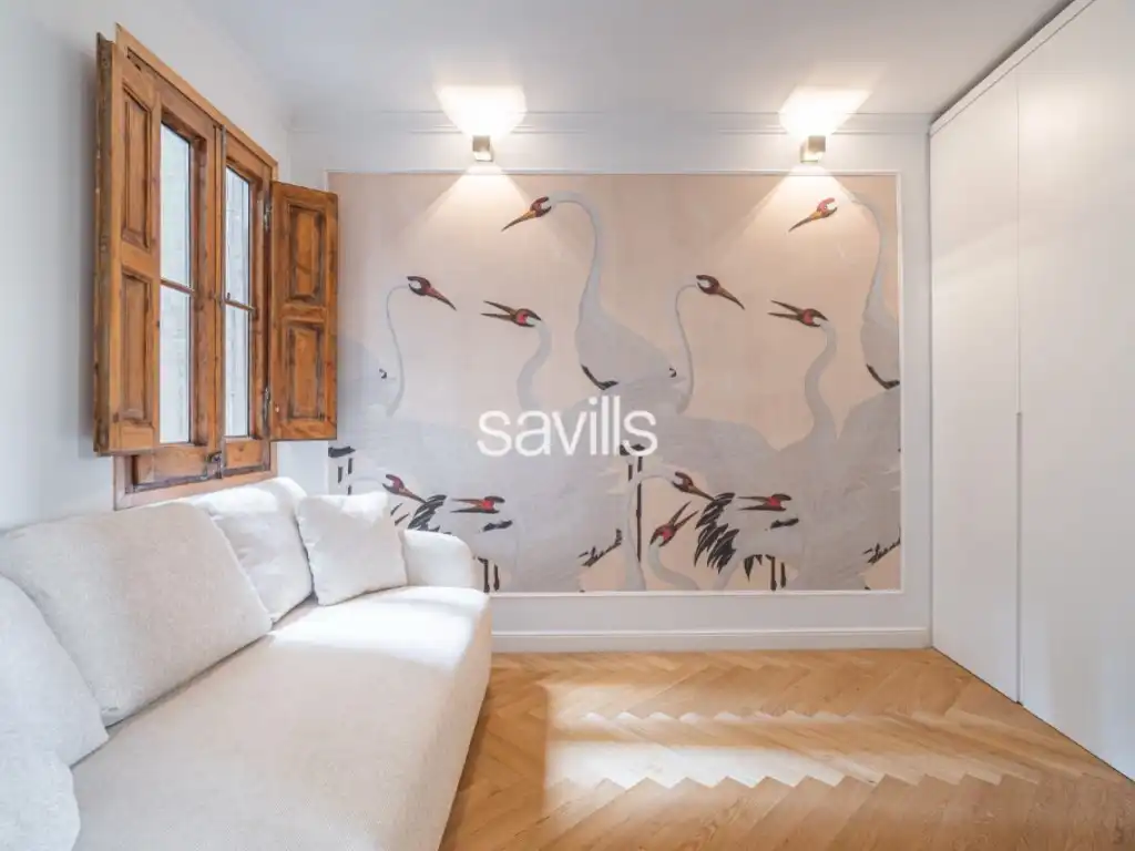 Sala d'estar de Apartament en venda en Barcelona amb Aire condicionat, Terrassa i Forn