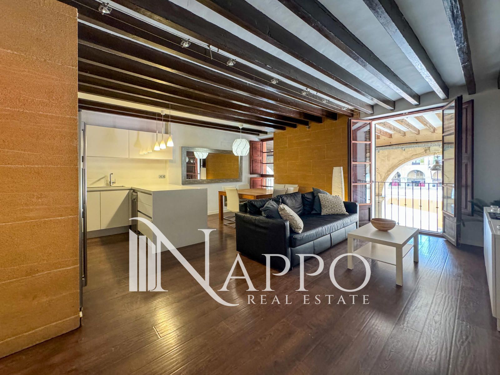 Living room of Flat to rent in  Palma de Mallorca  with Air Conditioner, Terrace and Furnished