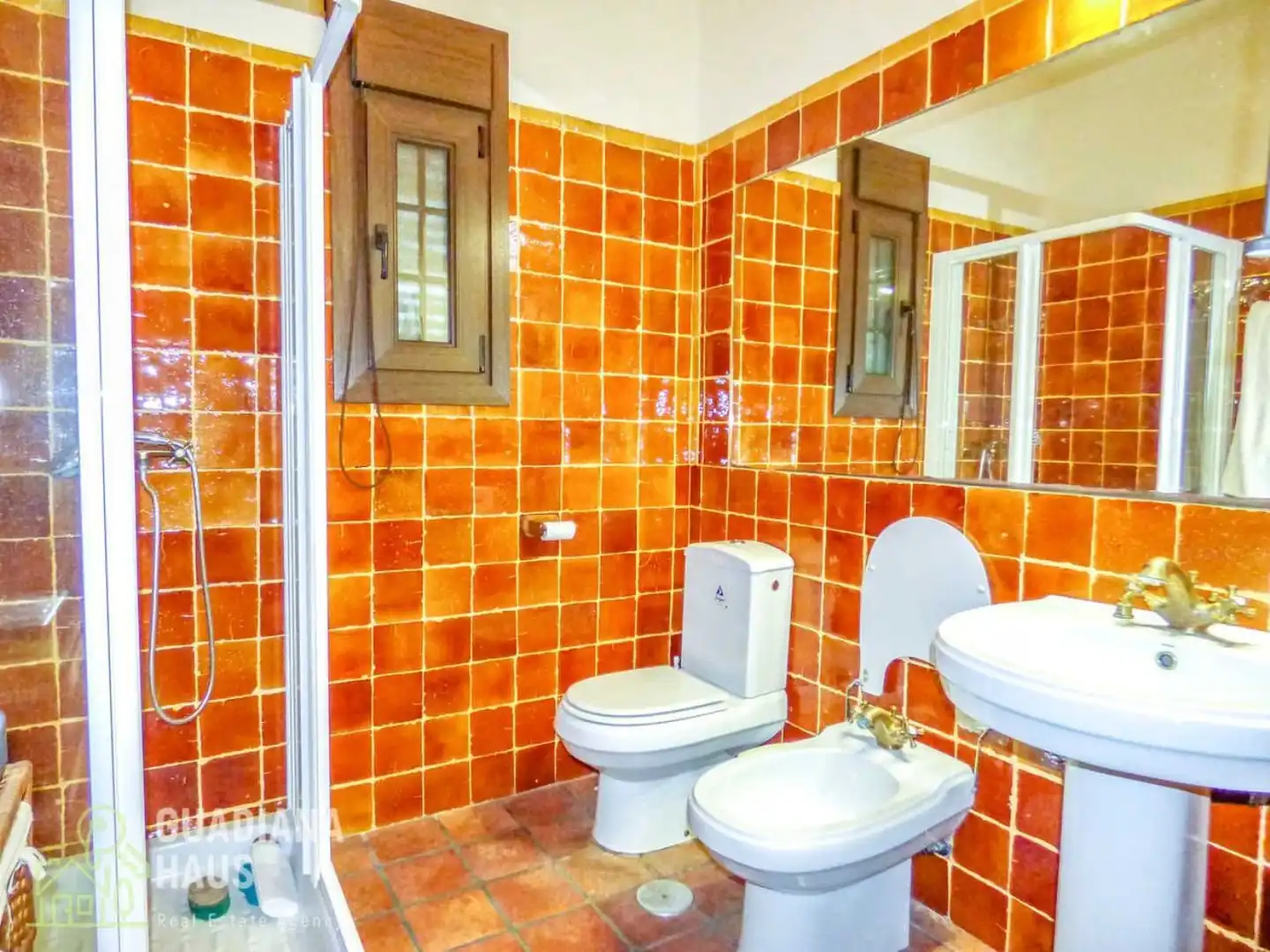 Bathroom of Country homes for sale in San Silvestre de Guzmán  with Private garden and Terrace