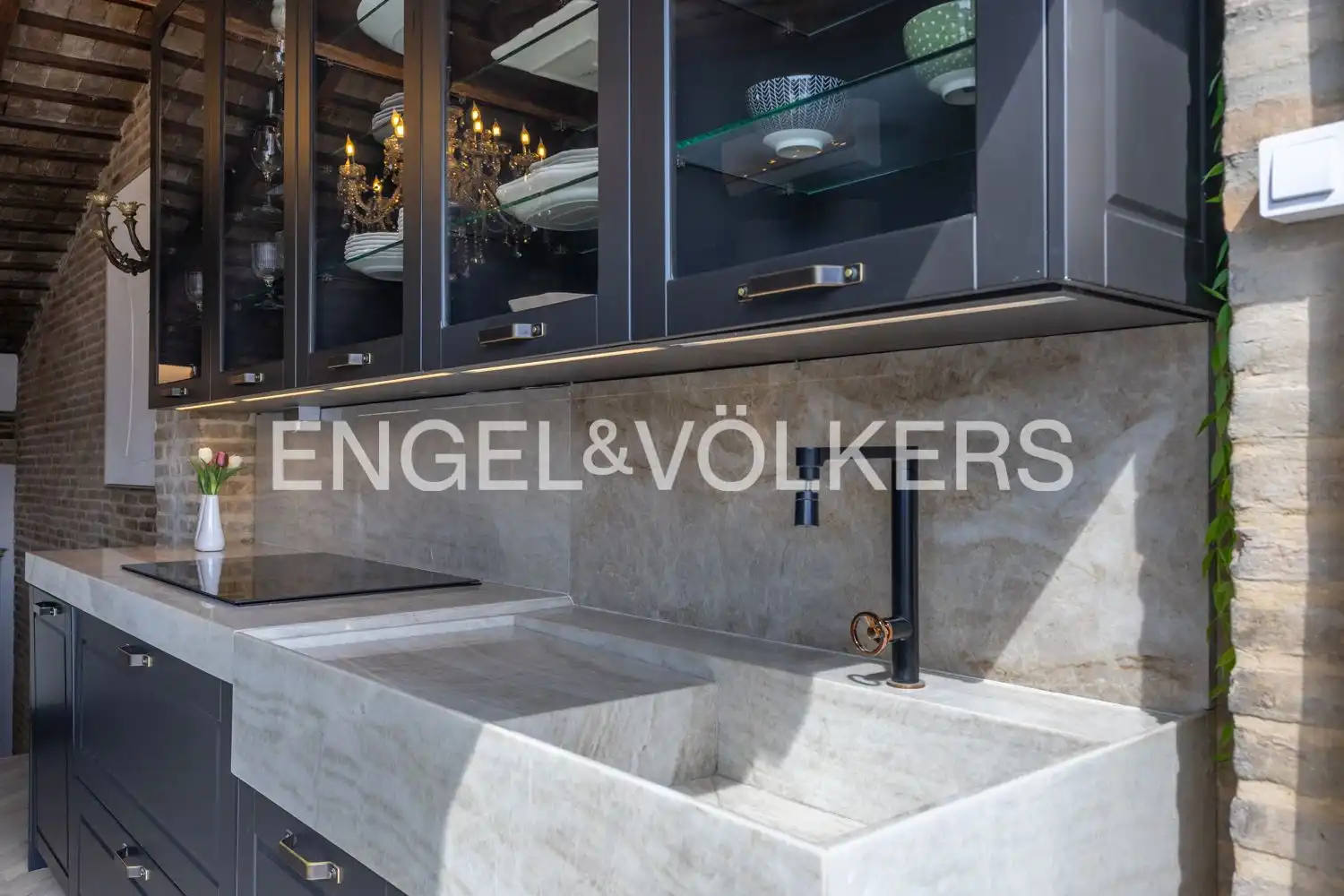Kitchen of Attic for sale in Valencia  with Air Conditioner, Heating and Parquet flooring