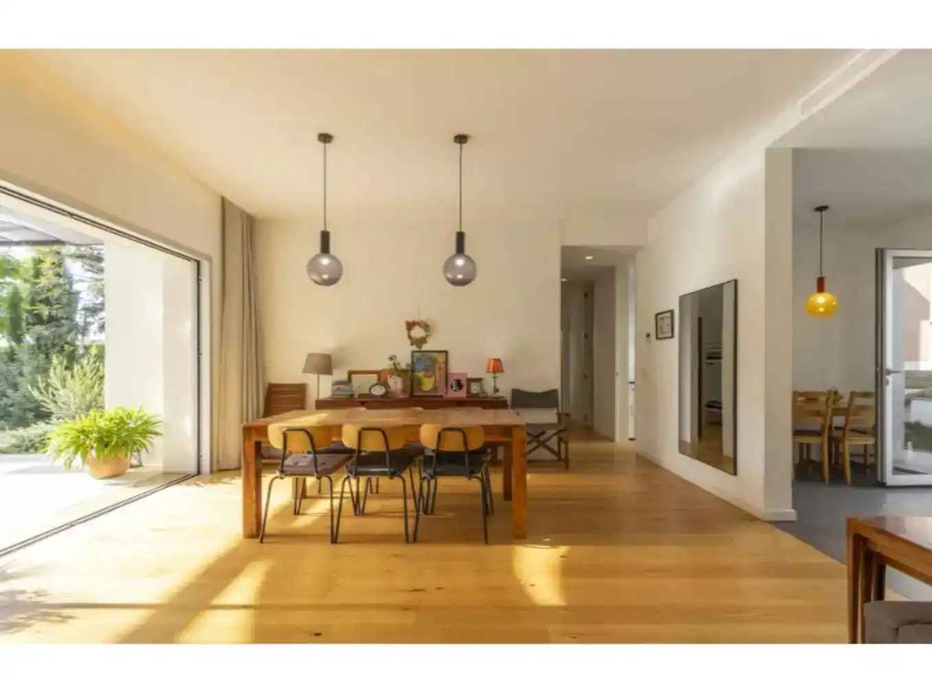 Dining room of Flat for sale in Moncada  with Air Conditioner, Private garden and Parquet flooring