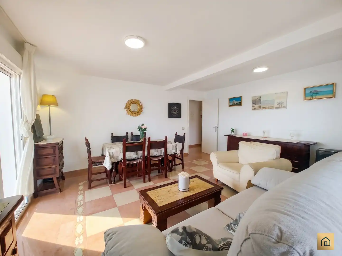 Sala de estar de Piso en venta en Benidorm con Terraza, Amueblado y Alarma
