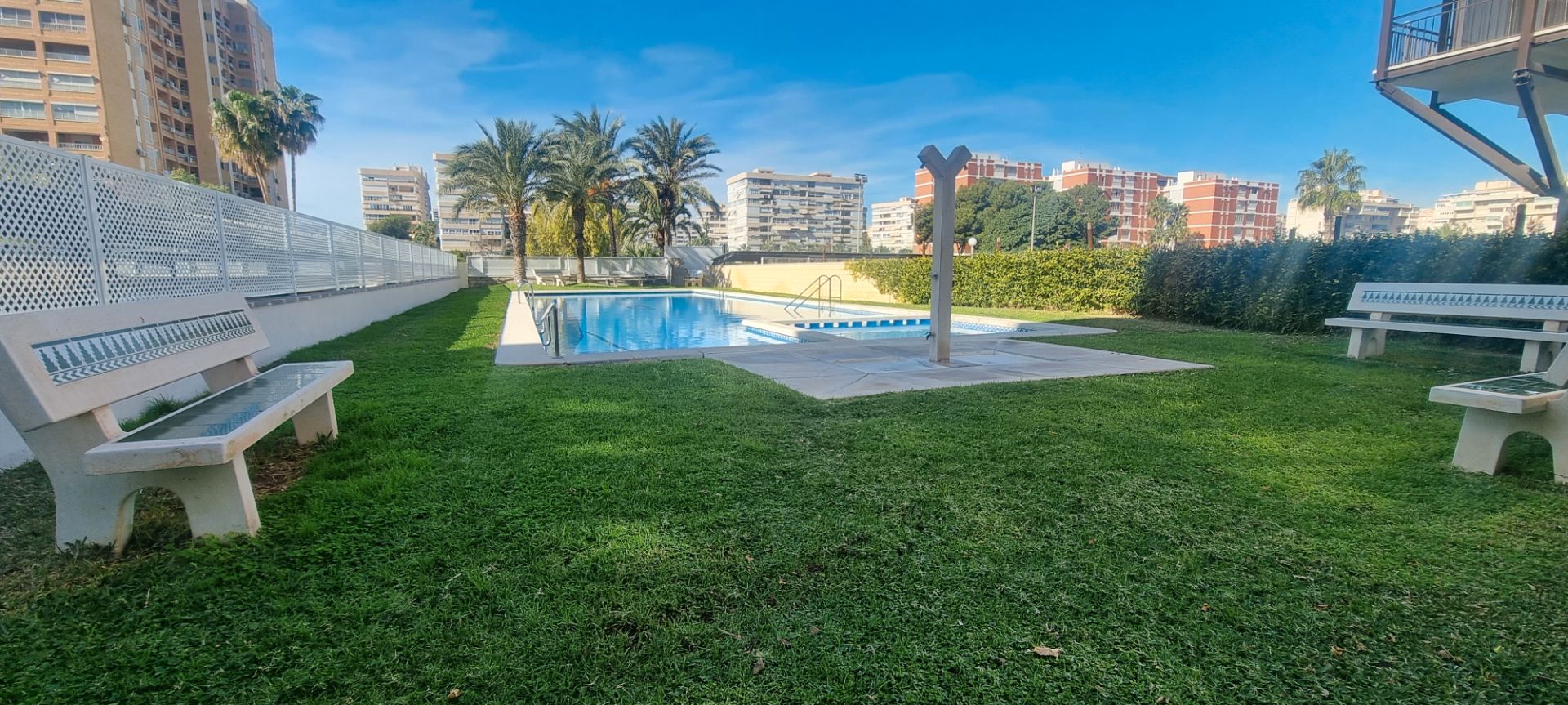 Swimming pool of Apartment to rent in Alicante / Alacant  with Air Conditioner, Terrace and Furnished