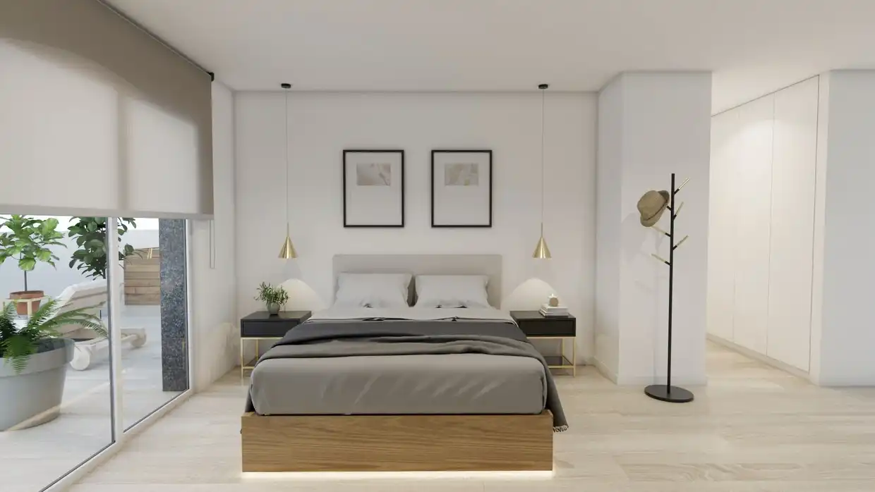 Bedroom of Attic for sale in Murcia  with Air Conditioner, Terrace and Storage room
