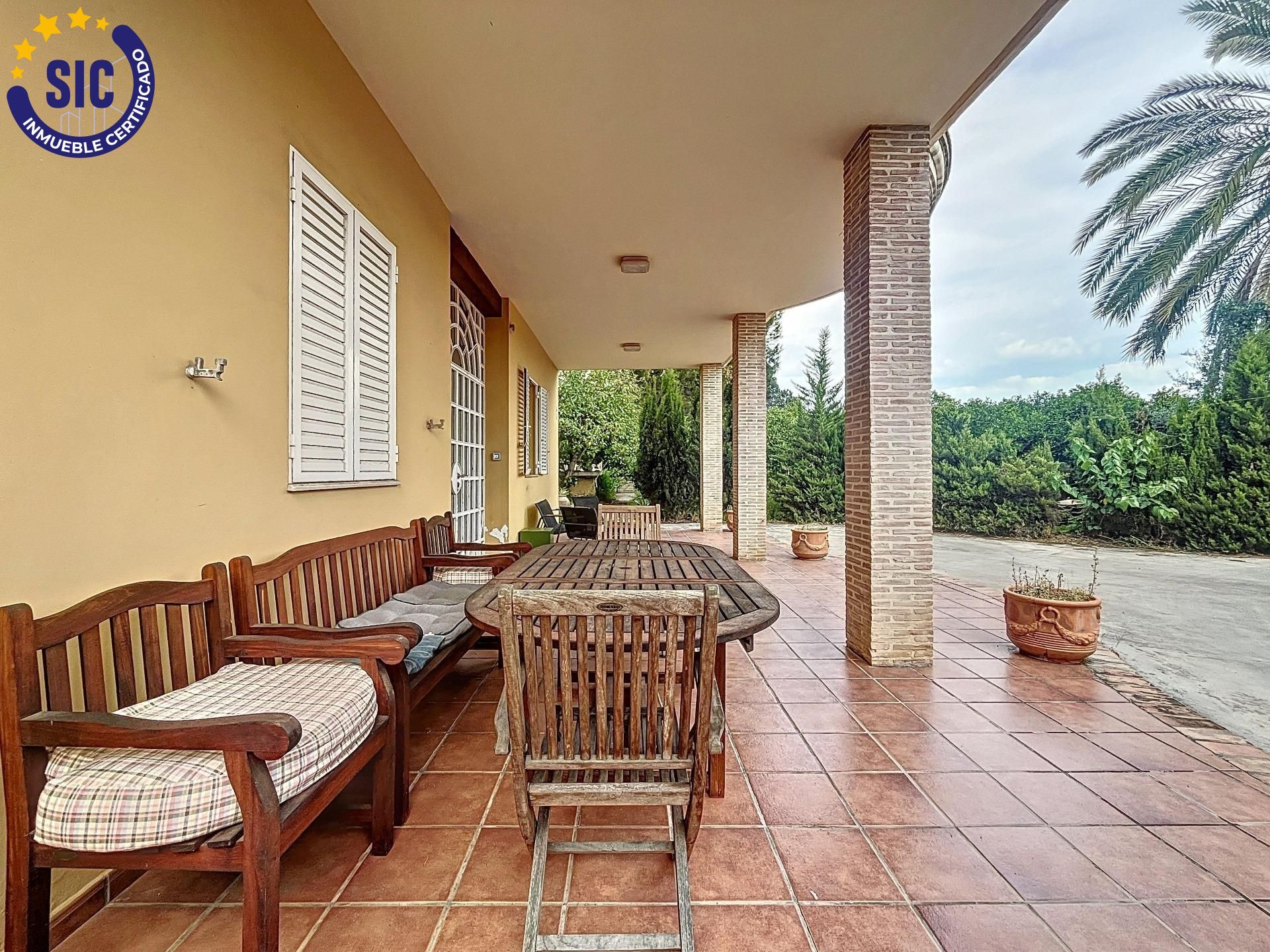 Terraza de Finca rústica en venta en Carcaixent con Aire acondicionado, Calefacción y Jardín privado