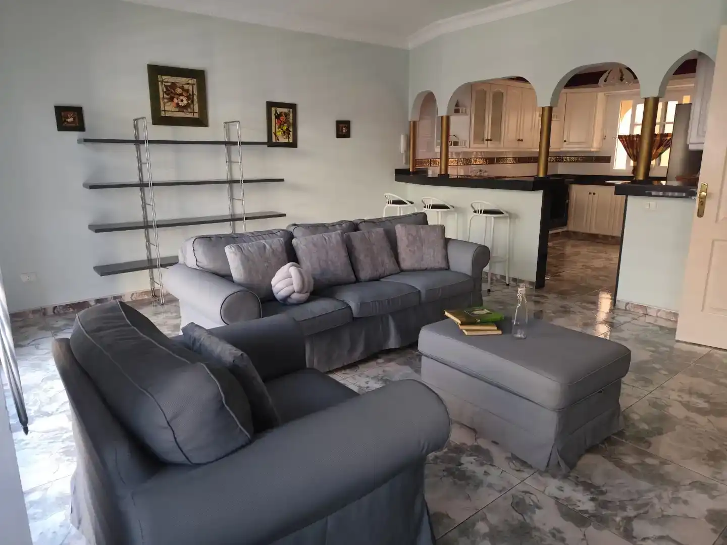 Wohnzimmer von Wohnung zur Miete in Los Silos mit Möbliert