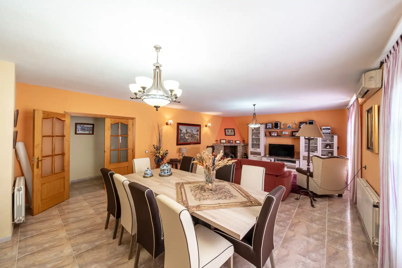 Dining room of Detached homes for sale in Chinchón  with Air Conditioner, Heating and Private garden