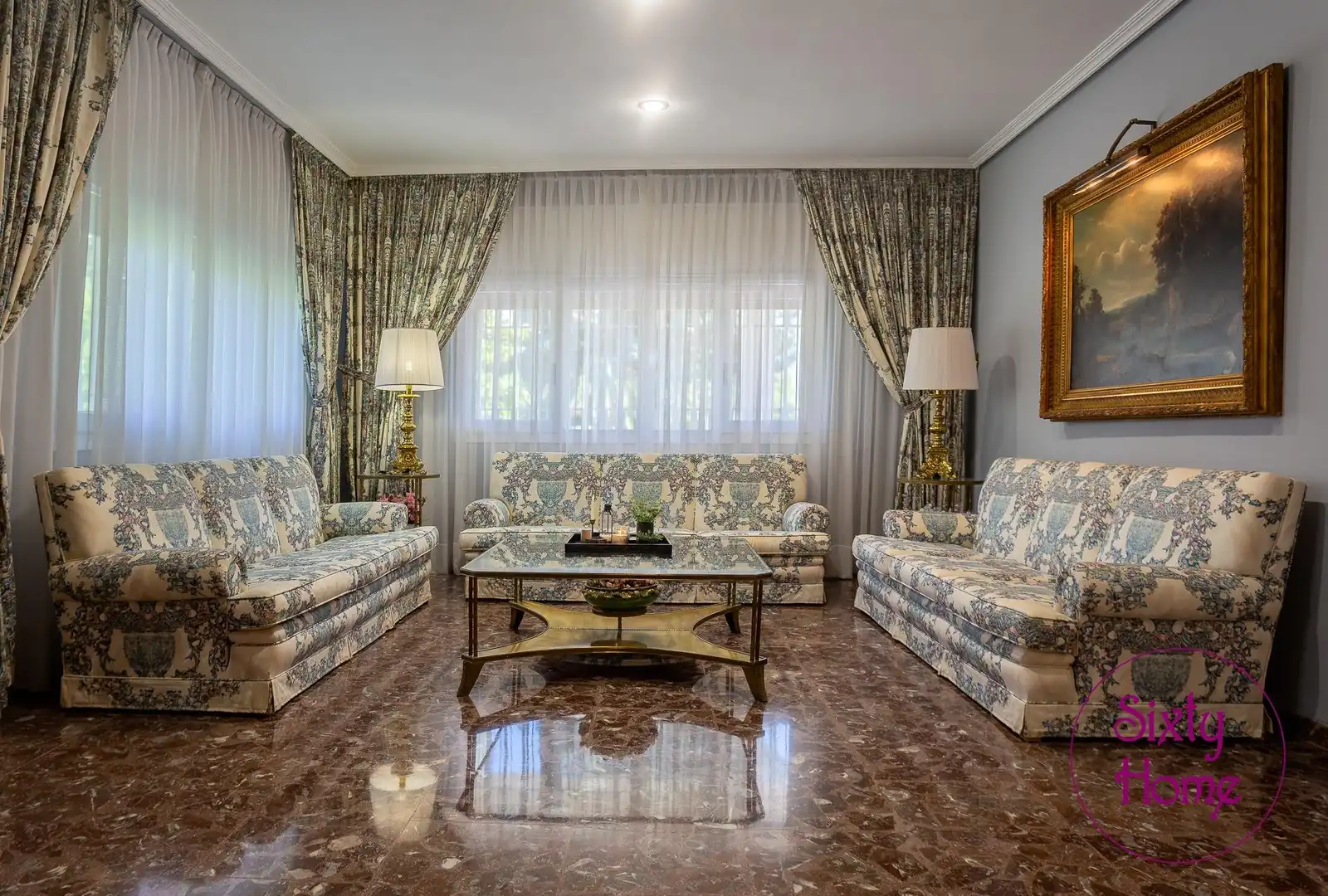 Sala d'estar de Casa o xalet en venda en Zaragoza amb Aire condicionat, Calefacció i Jardí privat