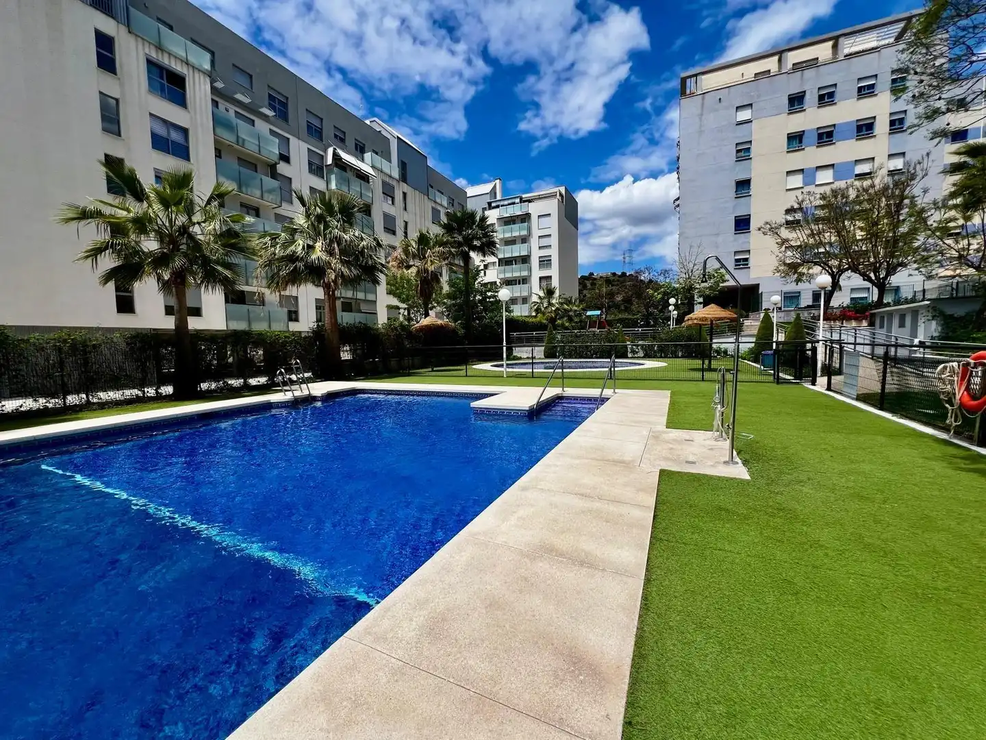 Swimming pool of Flat for sale in Málaga  with Private garden, Storage room and Community pool
