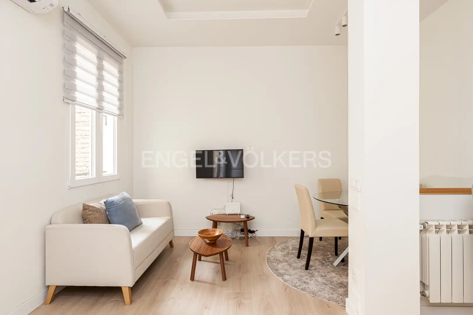 Wohnzimmer von Wohnung zur Miete in Madrid mit Klimaanlage, Heizung und Möbliert