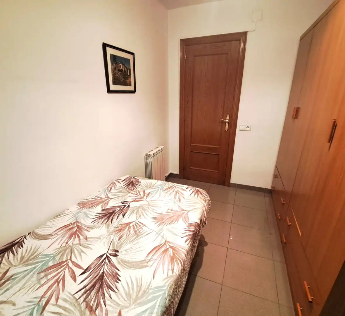 Bedroom of Flat for rent in Terrassa  with Heating, Terrace and Furnished