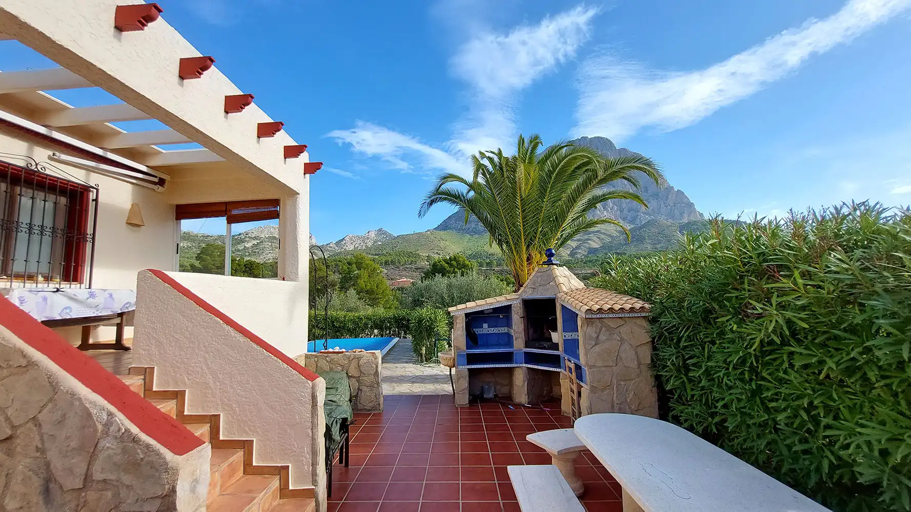 Terrassa de Casa o xalet en venda en Finestrat amb Aire condicionat, Calefacció i Jardí privat