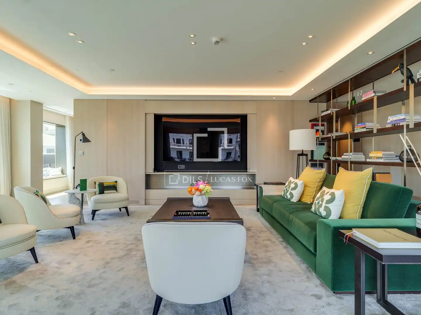 Wohnzimmer von Wohnung zum Verkauf in Barcelona mit Klimaanlage, Heizung und Parkett