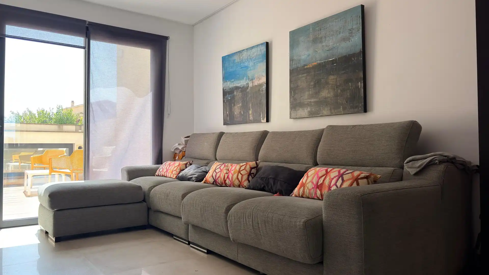 Sala de estar de Casa adosada en venta en Manacor con Aire acondicionado, Calefacción y Terraza