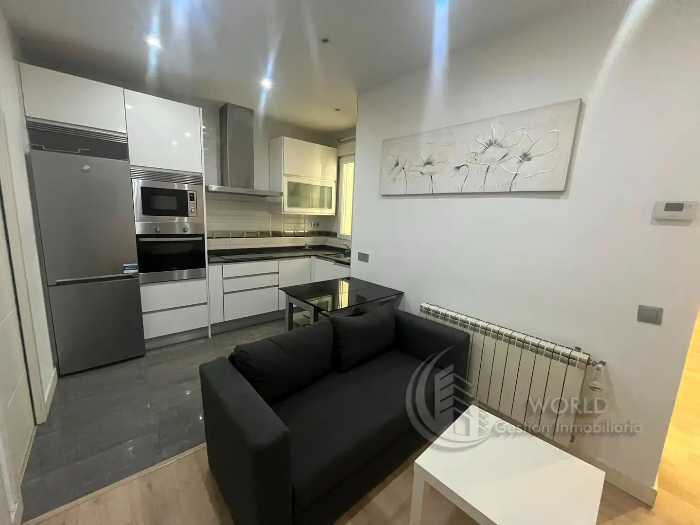 Kitchen of Flat for rent in Madrid  with Air Conditioner, Heating and Furnished