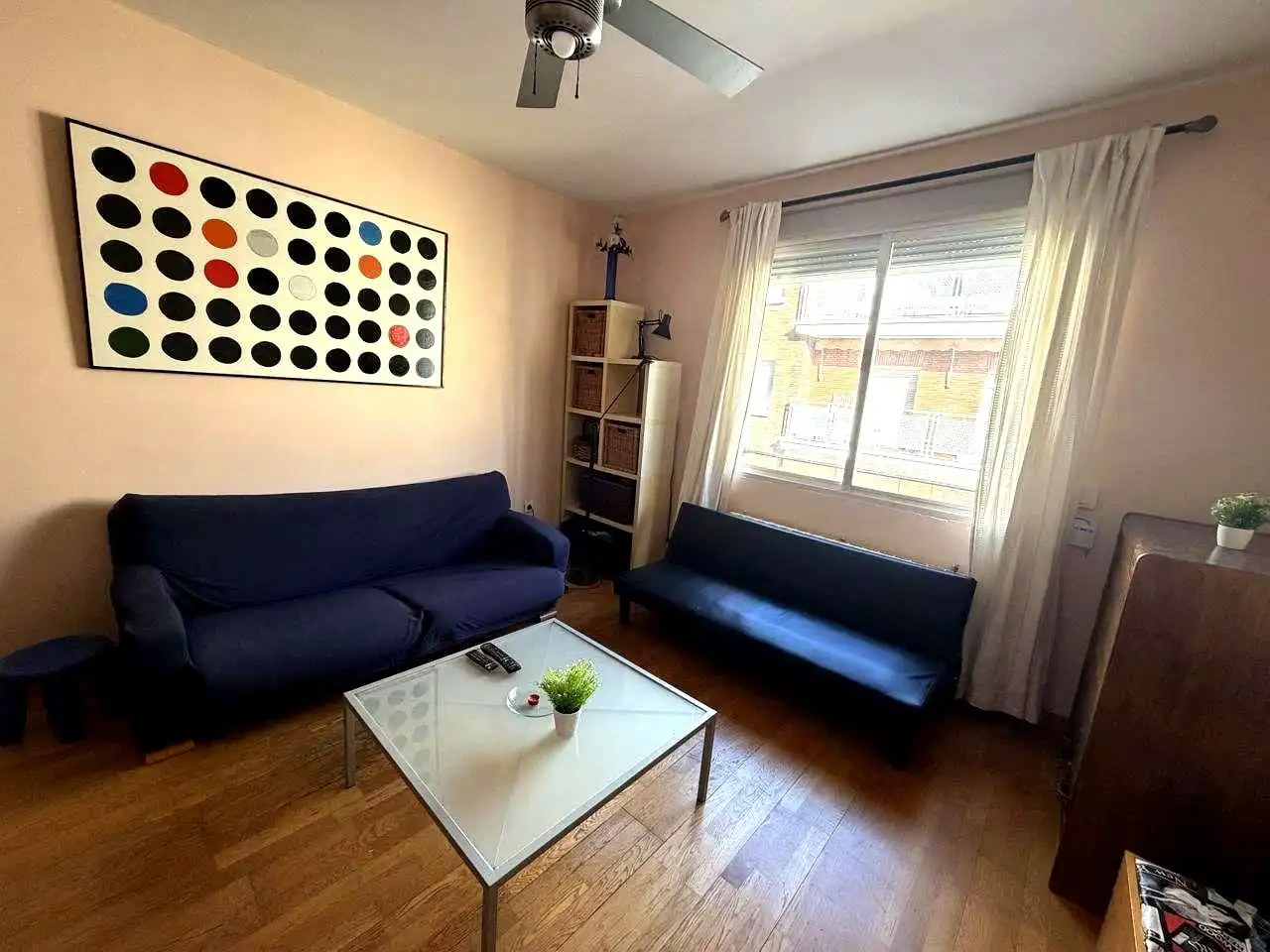 Sala de estar de Piso de alquiler en Madrid con Aire acondicionado, Calefacción y Parquet