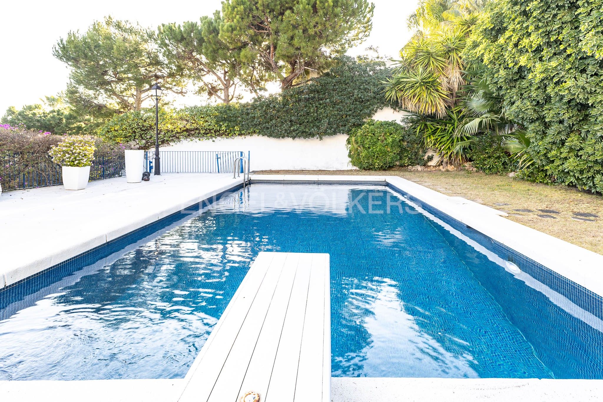 Swimming pool of House or chalet to rent in Sitges  with Air Conditioner, Heating and Private garden