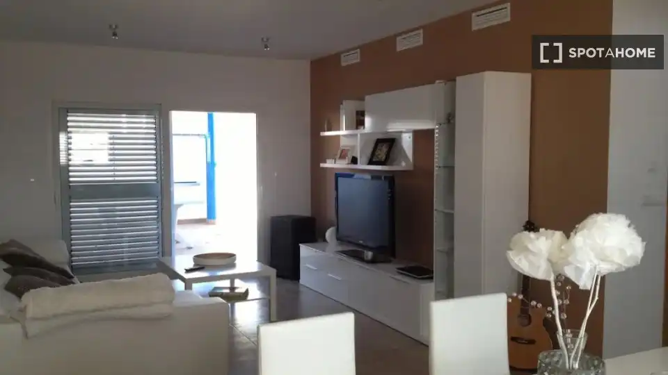 Living room of Flat for rent in Cullera  with Air Conditioner, Heating and Furnished