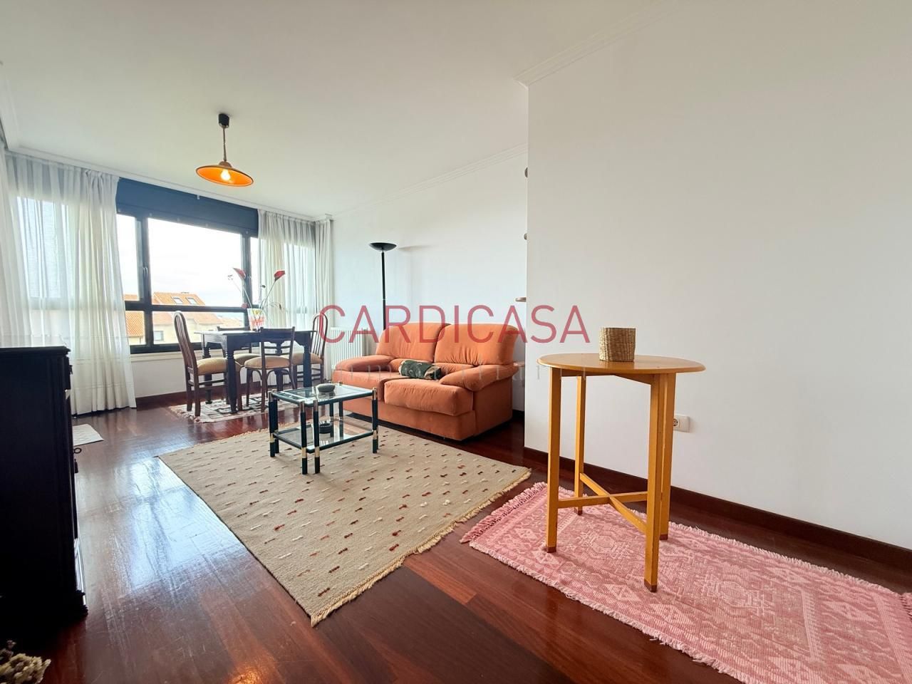 Wohnzimmer von Wohnung zum Verkauf in Vigo  mit Heizung, Parkett und Terrasse