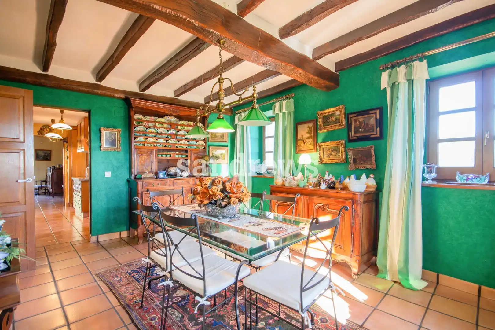 Dining room of Country homes for sale in Agullana  with Air Conditioner, Heating and Private garden