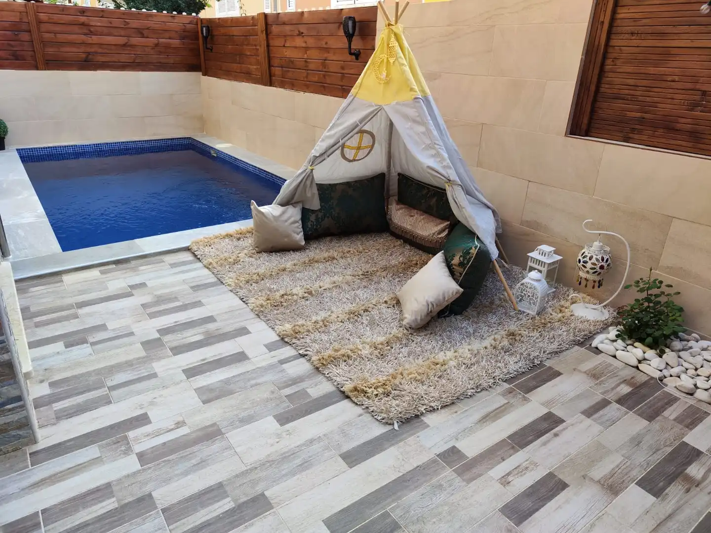 Piscina de Casa adosada en venda en San Bartolomé de Tirajana amb Aire condicionat, Terrassa i Piscina