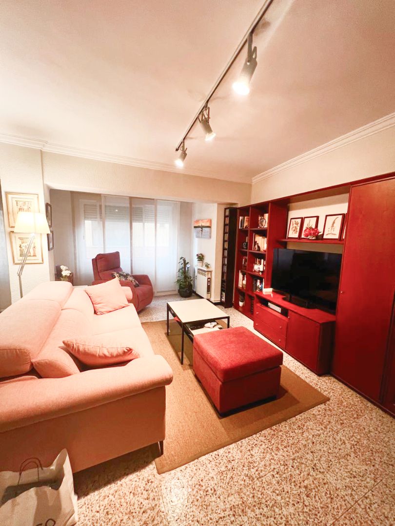 Living room of Flat for sale in Castellón de la Plana / Castelló de la Plana  with Air Conditioner, Heating and Furnished