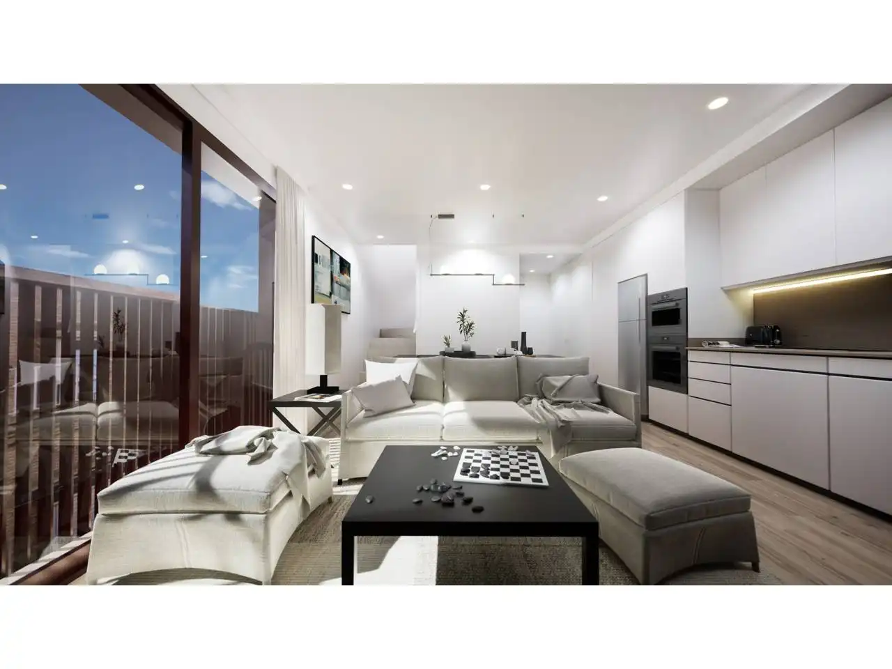 Wohnzimmer von Maisonette zum Verkauf in Terrassa mit Klimaanlage, Heizung und Parkett