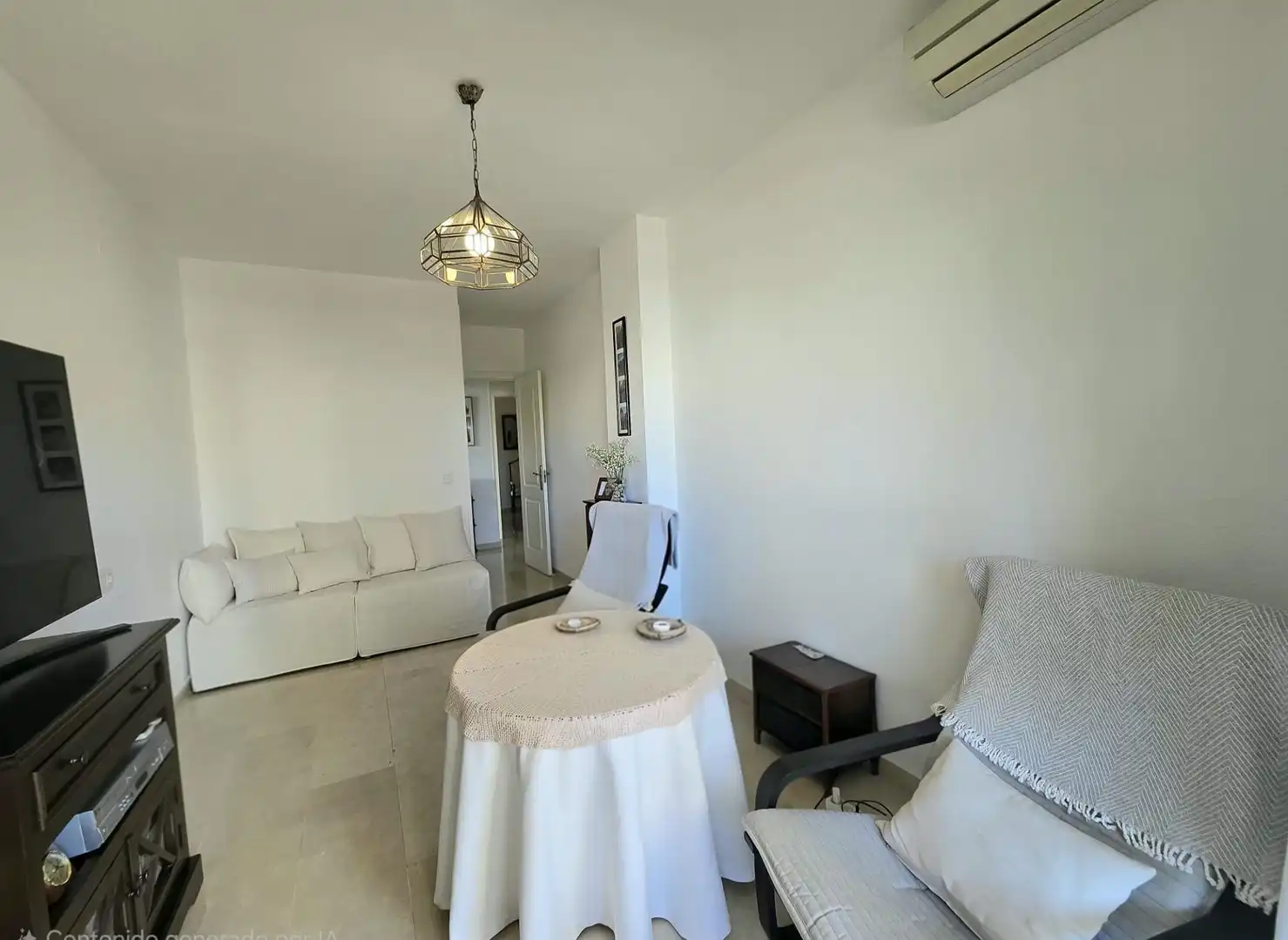 Sala de estar de Piso en venta en Fuengirola con Aire acondicionado, Jardín privado y Terraza