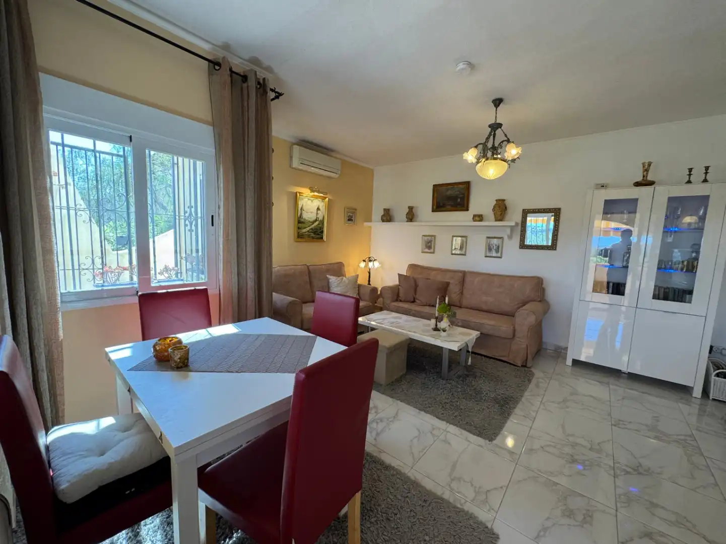 Sala d'estar de Apartament en venda en Teulada amb Aire condicionat, Calefacció i Terrassa