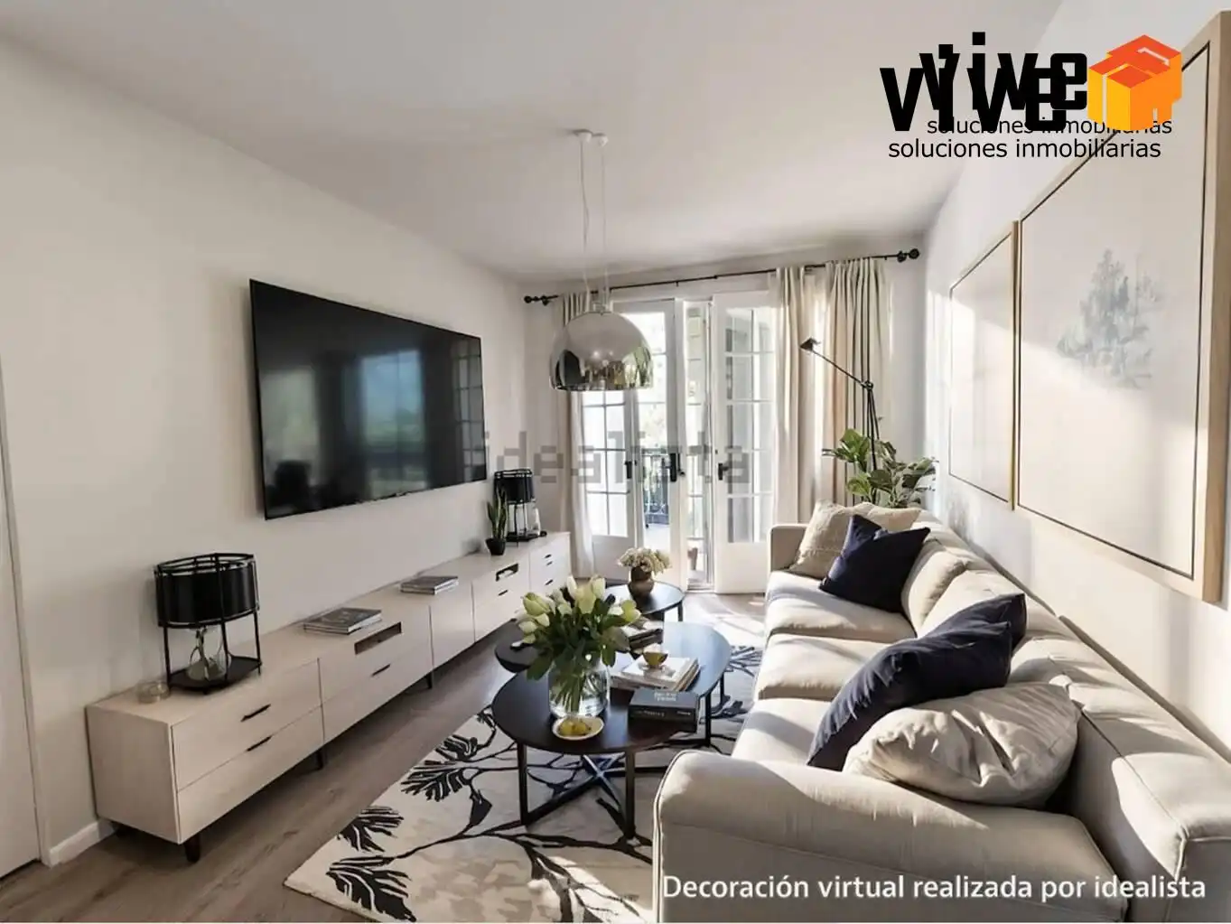 Sala de estar de Piso en venta en Sevilla con Terraza y Amueblado