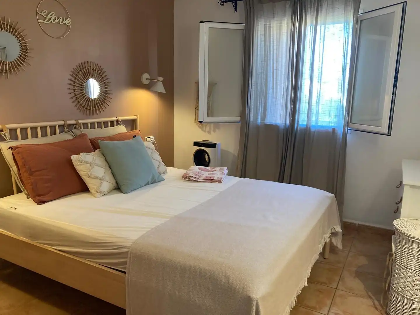 Dormitori de Casa adosada de lloguer en Manacor amb Aire condicionat, Jardí privat i Terrassa