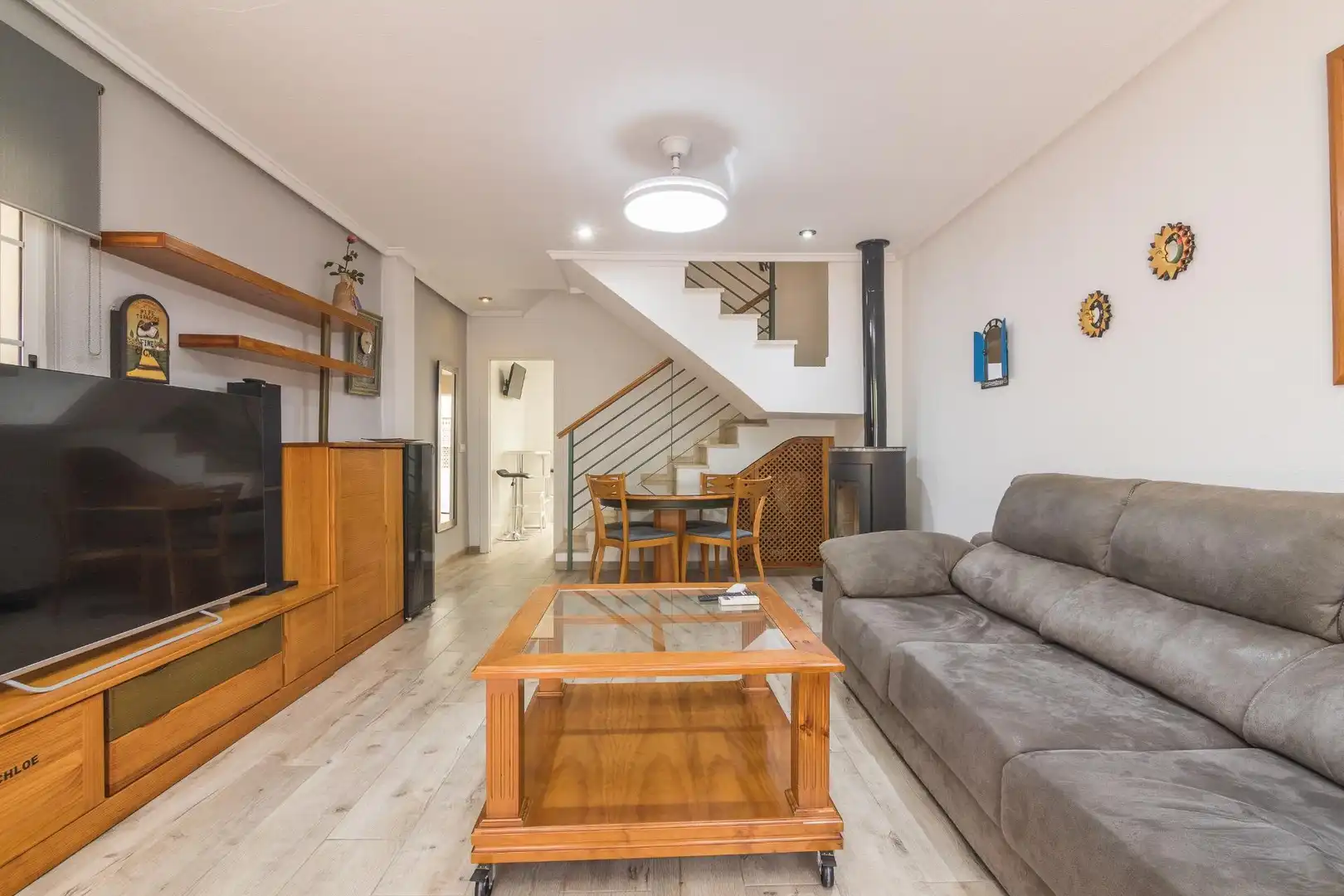 Living room of Detached homes for sale in Elche / Elx  with Air Conditioner, Heating and Private garden
