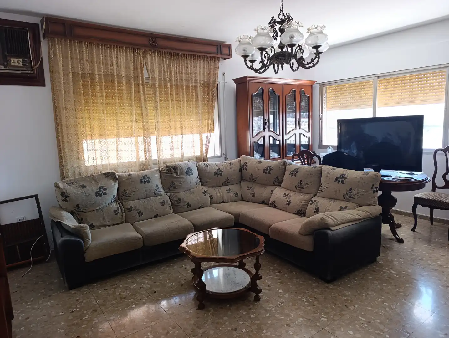Wohnzimmer von Wohnung zur Miete in Málaga mit Klimaanlage, Terrasse und Möbliert
