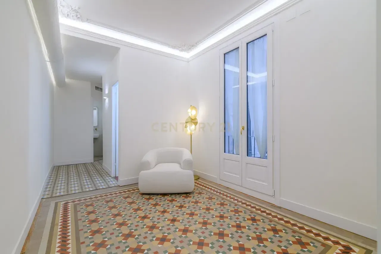 Living room of Flat for sale in  Barcelona Capital  with Air Conditioner
