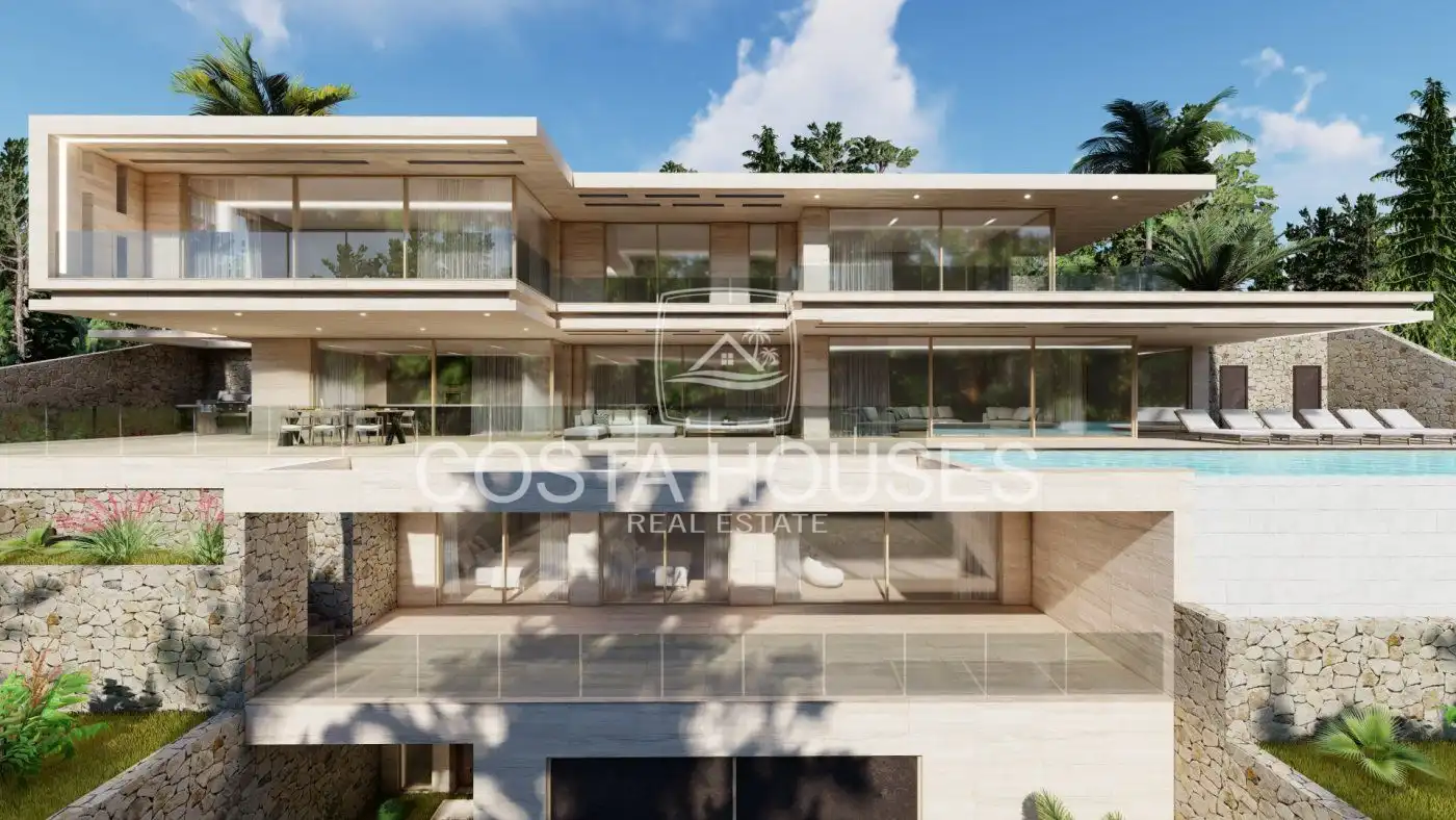 Vista exterior de Casa o chalet en venta en Jávea / Xàbia con Aire acondicionado, Jardín privado y Terraza