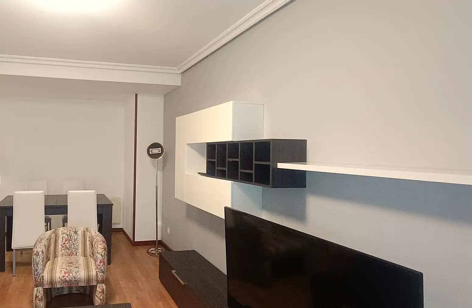 Living room of Flat for rent in Burlada / Burlata  with Heating, Parquet flooring and Terrace