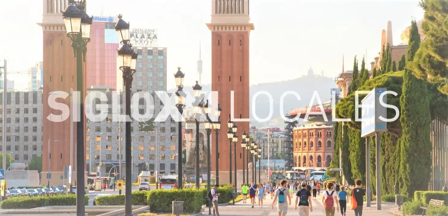 Vista exterior de Local de alquiler en Barcelona con Aire acondicionado
