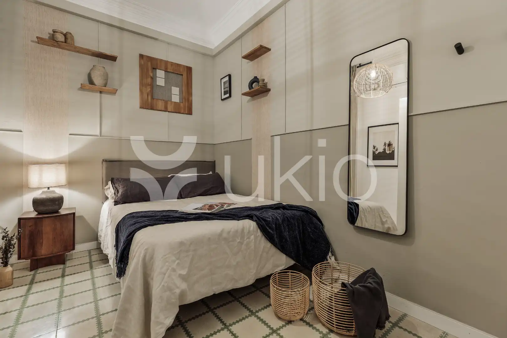 Habitación de Apartamento de alquiler en Barcelona con Aire acondicionado, Calefacción y Amueblado