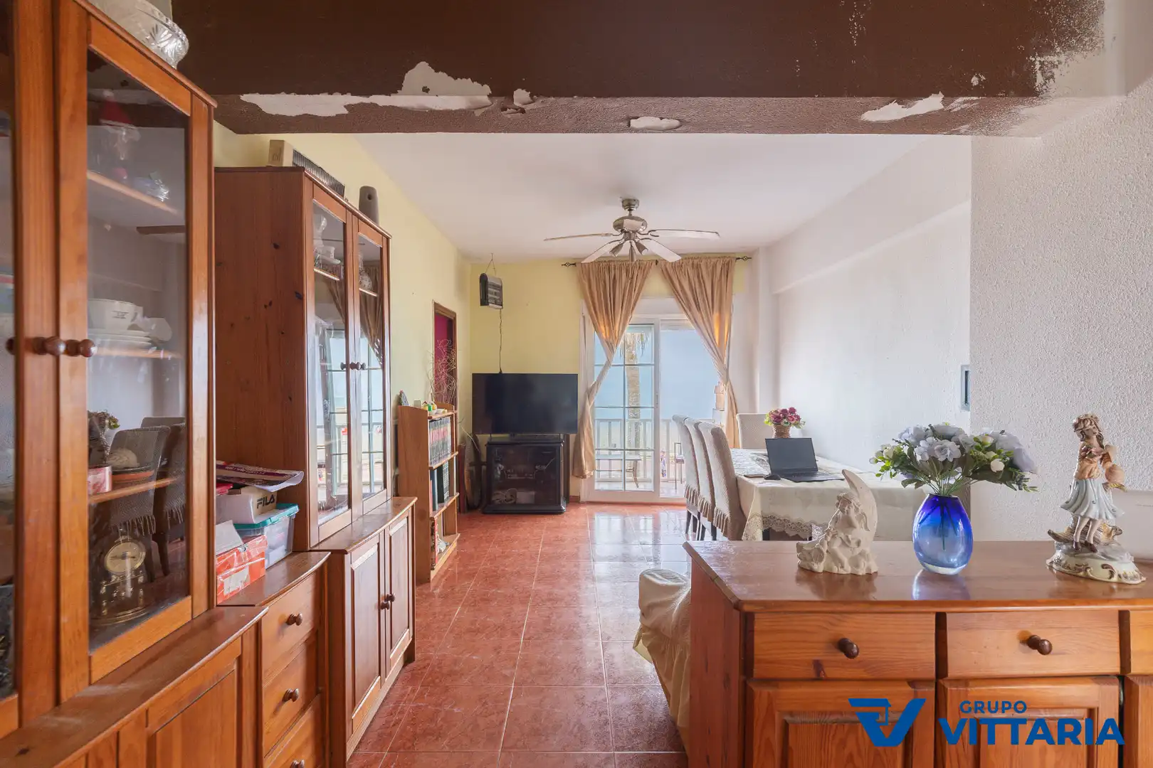 Sala de estar de Piso en venta en Almería con Aire acondicionado, Terraza y Trastero