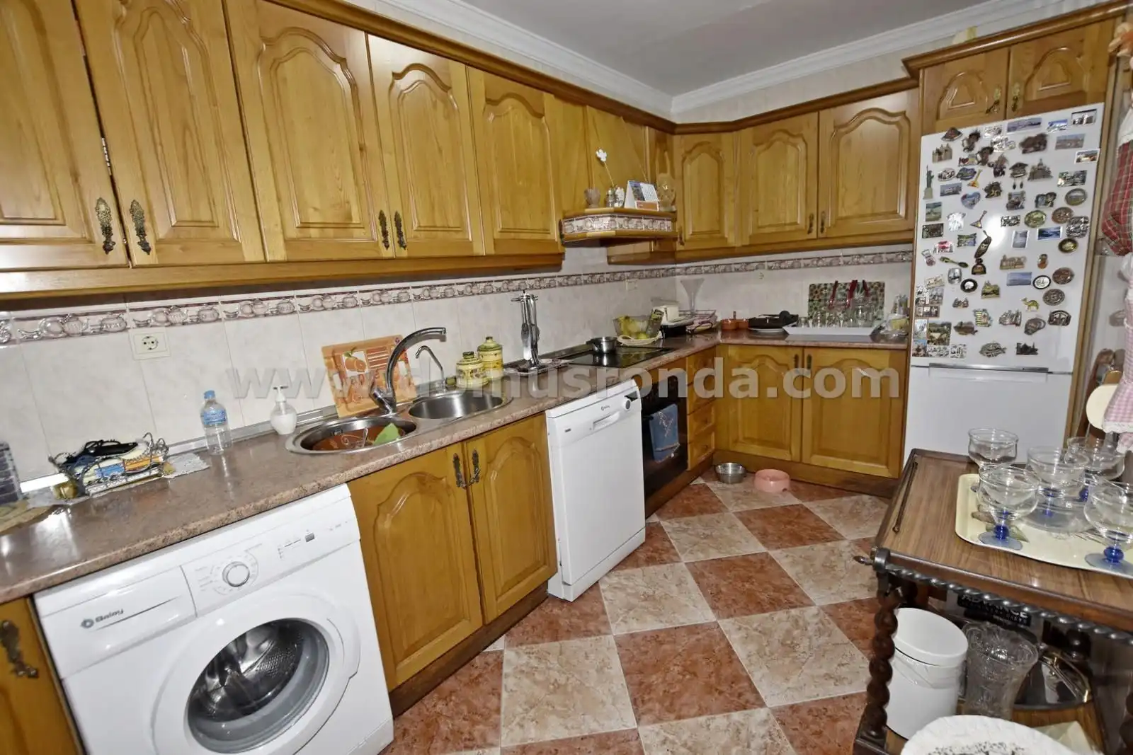 Küche von Wohnung zum Verkauf in Ronda mit Heizung, Terrasse und Möbliert