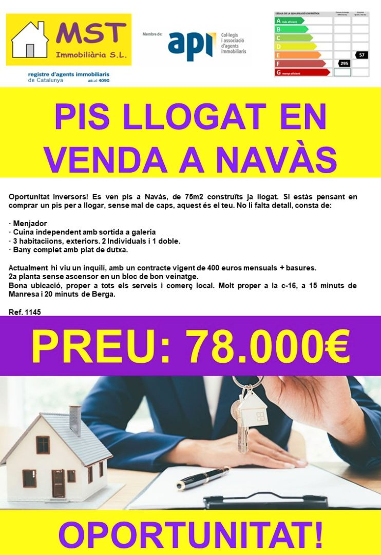 Flat for sale in Navàs  with Terrace