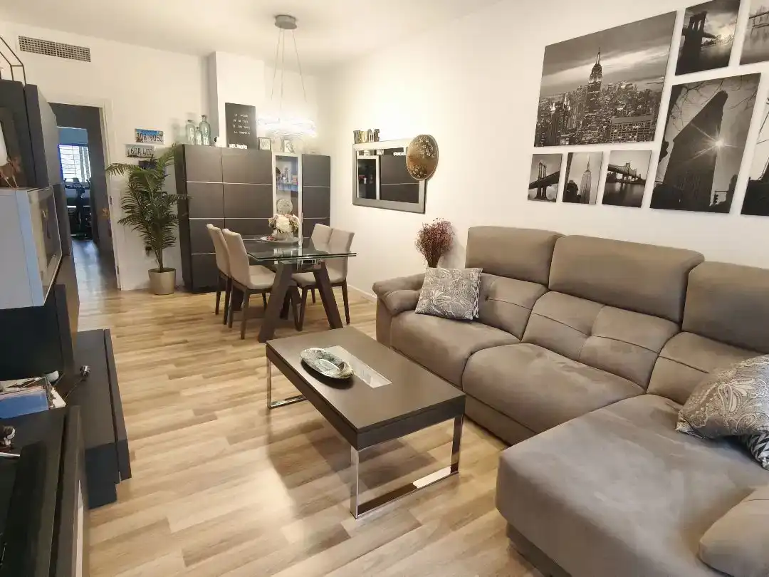 Sala d'estar de Pis en venda en Vilanova i la Geltrú amb Aire condicionat i Terrassa