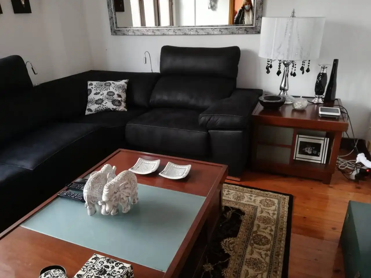 Sala de estar de Piso de alquiler en Vilagarcía de Arousa con Calefacción, Parquet y Amueblado