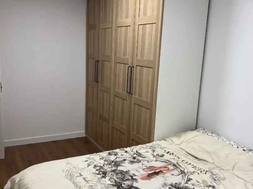 Schlafzimmer von Wohnung zur Miete in Almansa mit Parkett, Möbliert und Balkon