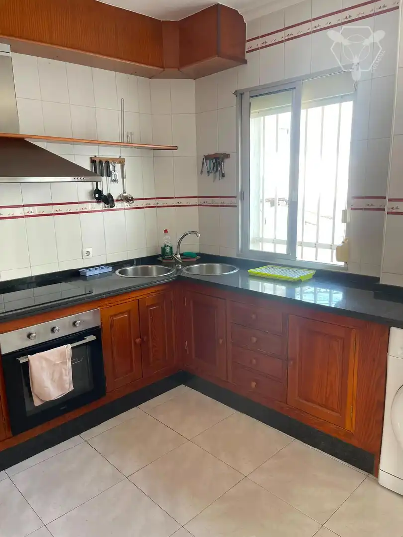 Kitchen of Flat for sale in Huelva  with Terrace and Furnished